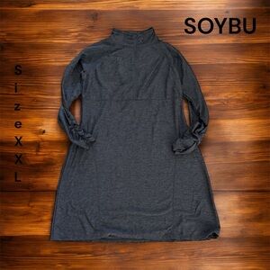❄️Soybu Charcoal Long Sleeve Dress